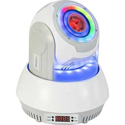 Imagen de Ibiza STAR SPOT WH 30W RGBB con proyección de 7 gobos y 3 anillos luz ambiental Blanco