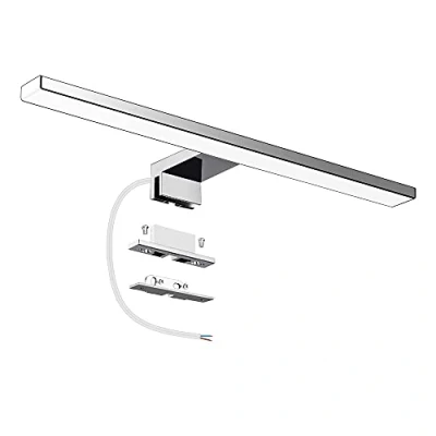 Imagen de Azhien Lámpara LED de Espejo 10W 820LM 40mm Baño, Blanco Frio 6500K Pared IP44 230V Luz Baño 40cm