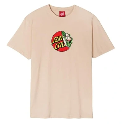 Imagen de Santa Cruz Beware Dot Front Camiseta para hombre, Avena, L