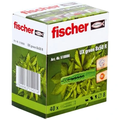 Imagen de Fischer Taco universal (UX), verde 8 x 50 mm