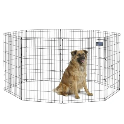 Imagen de MidWest Homes for Pets modelo 550 36 Parque o corralito para perros sin puerta, 60,96 x 91,44 cm, con revestimiento en negro