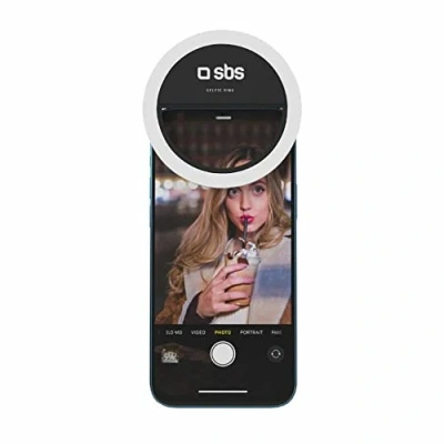 Imagen de Anillo LED Universal para Smartphone, luz Flash con Ajuste de Intensidad TikTok, Youtube, Instagram, Selfies, vídeo y transmisión Directa, Cable Carga USB Incluido