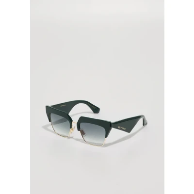 Imagen de ETRO Mujer ETROCLUB 1ED/9K Gafas de sol Metal Verde Cuadrada Normal Sombreado