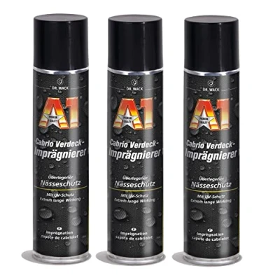 Imagen de Dr. Wack A1 Impregnante para capota convertible, 3 unidades de 400 ml