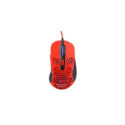 Imagen de Xtrfy M4 RGB, Ratón Gaming Ultraligero con Cable, Diseño Ergonómico para Diestros, Sensor Pixart 3389 de Última Generación, Iluminación RGB Regulable, Kripparrian Red Edition