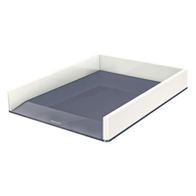 Imagen de Leitz Bandeja Portadocumentos A4, Blanco/Gris, Gama Wow, 53611001