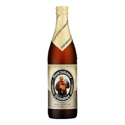 Imagen de Franziskaner Hefe Weissbier Naturtrüb Cerveza, Pack de 20 Botellines 50 cl, Con Ingredientes Naturales, Sabor Delicado y Refrescante, 5% Volumen Alcohol