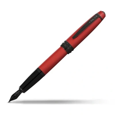 Imagen de Cross Bailey Pluma estilográfica (lacado en color rojo mate, con atributos PVD, negro pulido, punta extra fina