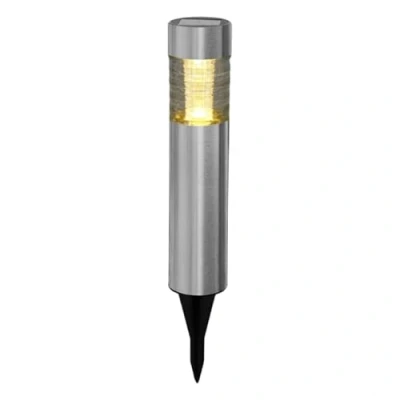 Imagen de Well home luz solar de acero inoxidable con pantalla cristal