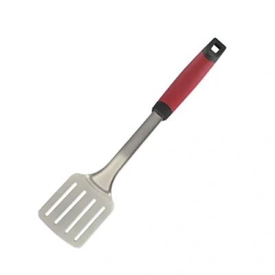 Imagen de FMprofessional FCK21357 Pala para Barbacoa, Plástico Acero Inoxidable, Espátula Calada, 40 cm
