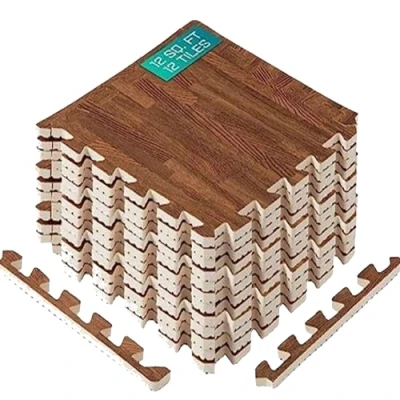 Imagen de Yes4All 30x30 cm hasta 3.3 m² Set 12/16/36 Baldosas de Espuma EVA, Estera Espuma, Gimnasio, Enclavamiento para Suelo Garaje, Piscina al Aire Libre, Bañera Hidromasaje