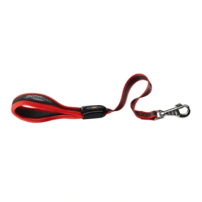 Imagen de Ferplast ERGOCOMFORT GM25/55 Correa Corta para Perros de Nylon, Mango ergonómico, Acolchado Suave, Largo 55 cm x 2,5 cm, Rojo