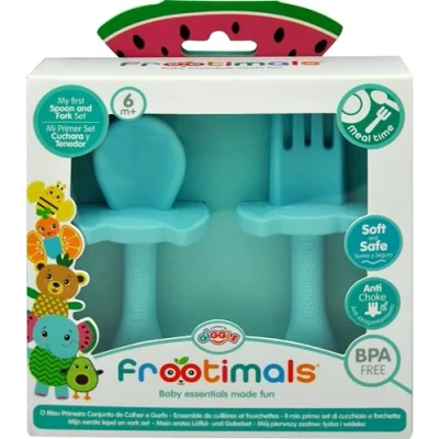Imagen de Kids Euroswan Set Cuchara Y Tenedor Melany MELEPHANT FROOTIMALS, Multicolor, ft00002