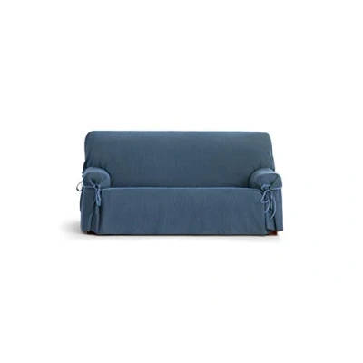 Imagen de Eysa Loira Protect Funda de sofá, 65% Poliester 35% algodón, 03/Azul, 2 plazas