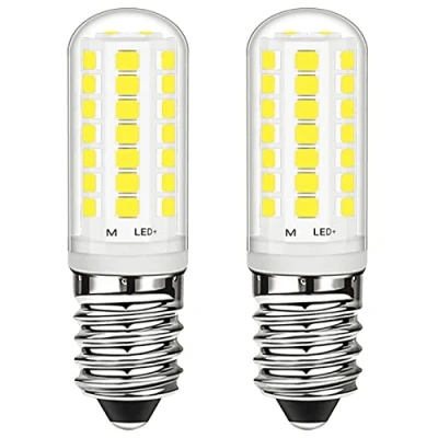 Imagen de bombilla led E14 3W, 6000K luz Blanca fría, equivalente a halógena de 28W, 360 lm para congelador, campana extractora, sin parpadeos, RA&gt;85, AC220 240V, 2 unidades