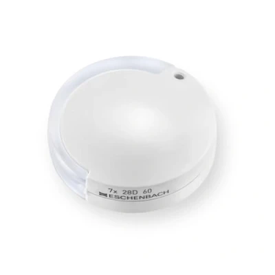 Imagen de Eschenbach Lupa óptica móvil de 7,0 x, color blanco, con cordón para colgar