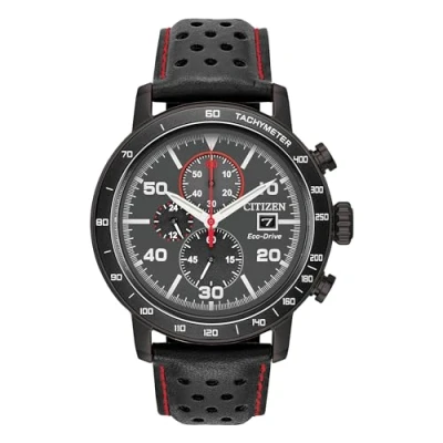 Imagen de Citizen Reloj Cronógrafo para Hombre de Cuarzo con Correa en Cuero CA0645 15H