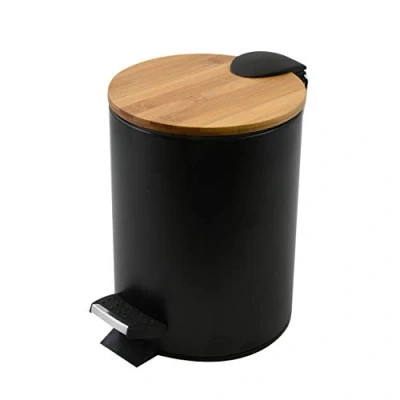 Imagen de Spirella Cubo con Pedal Inserto Adonis 3l Black, Negro, 3 litros