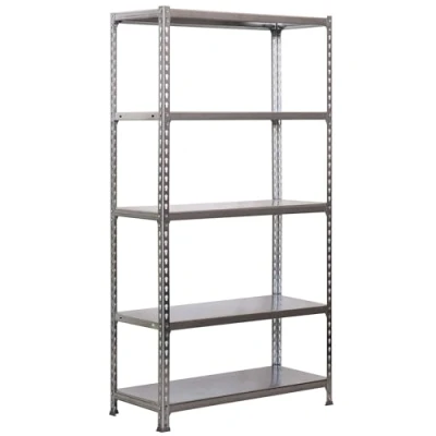 Imagen de Simon Rack Estanteria Metalica, 5 Baldas Ajustables, 180 kg de Punto Flexión, 1800x900x300 mm, Estantería Almacenaje, Sin Tornillos, Gris/Galva Simonclick