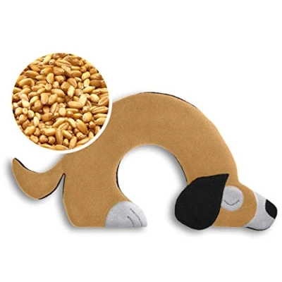 Imagen de SACO TÉRMICO Leschi de semillas para microondas/para la tensión cervical/Animal: Perro Bobby, beige