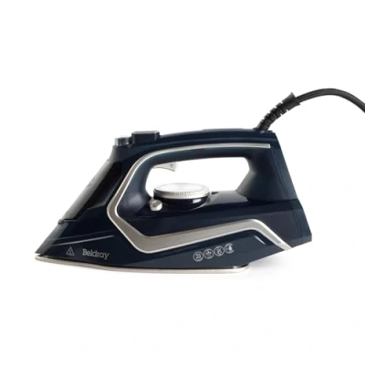 Imagen de Beldray BEL01980VDE Plancha de 2600 vatios suela cerámica antiadherente, control variable temperatura/vapor, función autolimpieza, depósito agua 280 ml, inyección vapor 140 g/min