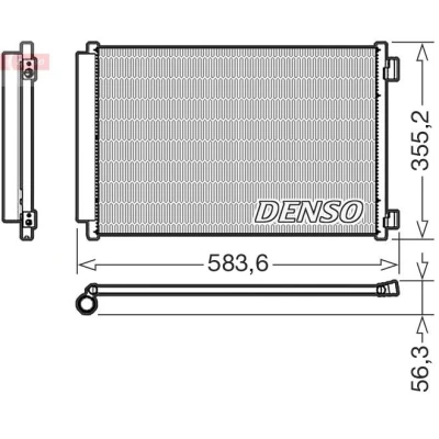 Imagen de DENSO DCN09146 Condensador R 134 a FIAT: 500 Hatchback
