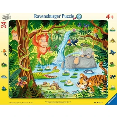 Imagen de Ravensburger Dschungelbewohner 06171 Puzzle para niños, diseño de Animales la Selva, 24 Unidades, Color Nan (06171)