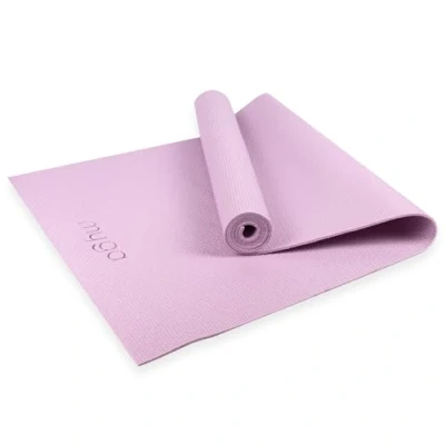 Imagen de Myga RY1463 Esterilla De Yoga, Nivel Entrada Ejercicio Básico Para El Hogar, Gimnasio, Estudio Yoga 173 x 61 cm 4 mm Grosor Lila