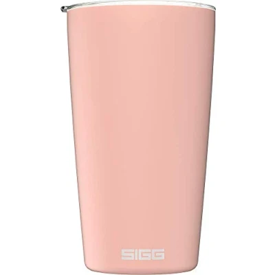 Imagen de SIGG Neso Cup Shy Pink taza térmica (0.4 L), vaso reutilizable sin sustancias nocivas y con aislamiento de doble pared, café acero inoxidable 18/8
