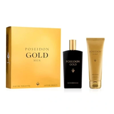 Imagen de Poseidon Gold Pack Eau de Toilette y After Shave 150 ml, Embalaje puede variar