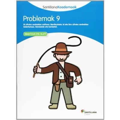 Imagen de PROBLEMAK 9 SANTILLANA KOADERNOAK (CUADERNOS)