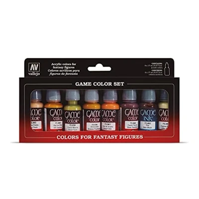 Imagen de Vallejo 72295 Game Color Colores Acrílicos, Tonos Piel, 18 ml, 8 uds
