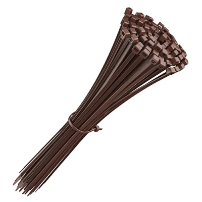 Imagen de intervisio Bridas de Plastico para Cables 200mm x 4,8mm / Color Marrón 100 Piezas Colores Marrones