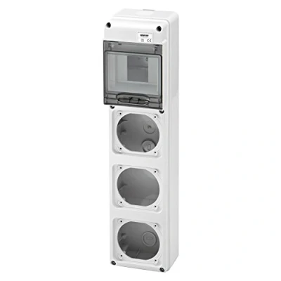 Imagen de Gewiss 68 q DIN Cuadro distribución 5 módulos 3 Frontal Base/s 16a ip65