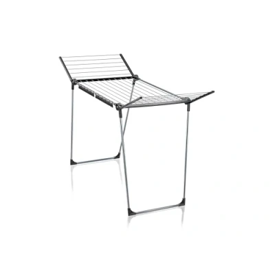Imagen de Leifheit tendedero con alas Pegasus 180 Solid Black, de Ropa Plegable para Prendas largas, Estable Exterior e Interior en un Moderno diseño