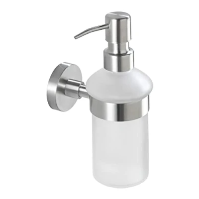 Imagen de Wenko Dosificador de jabón Bosio Acero Inoxidable Mate Incl. Material atornillado para Montaje en Pared