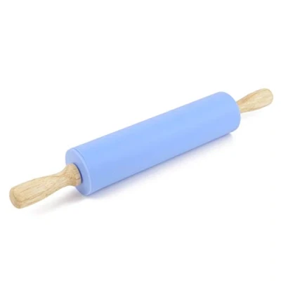 Imagen de Remeel Rodillo Pastelero de Silicona con Manija Madera Superficie Antiadherente