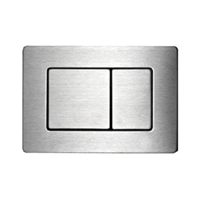 Imagen de Wunderbad Placa de pulsador acero inoxidable compatible con Geberit Duofix Sigma (UP 320) accionamiento para 2 lavados volumen