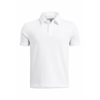 Imagen de Under Armour Shortsleeve ICON Polo White para niños, Talla: 8a,