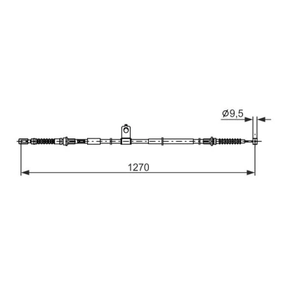 Imagen de BOSCH 1 987 482 898 Cable de Freno Mano 1270, 1065