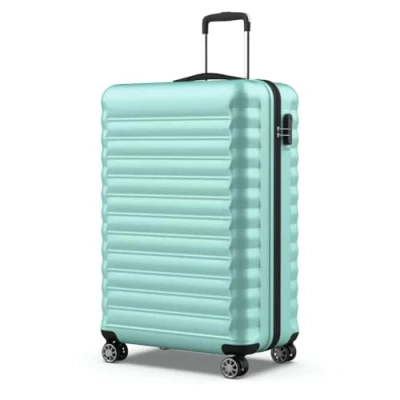 Imagen de NUMADA Maleta de Viaje Grande 25Kg Upfly 28&#039; ABS (75x49x29cm) con Cierre Combinación y 4 Ruedas Dobles 360 Resistente Ligera Interior Compartimentado Verde