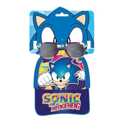 Imagen de CERDÁ LIFE&#039;S LITTLE MOMENTS Set Gorra y Gafas de Sol Sonic para Niños Niñas Estilo Moderno Resistente