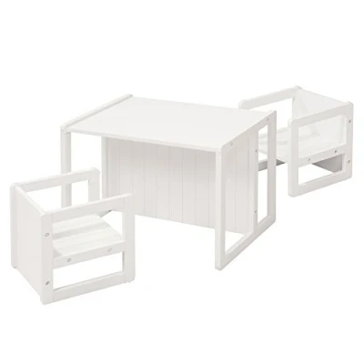 Imagen de roba Baumann Mueble infantil en estilo rústico, individual o set, de altura regulable, color blanco, Roba. varios Talla:Set