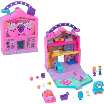 Imagen de Polly Pocket, Mercado De Leche Fresa Pollyville Sioc