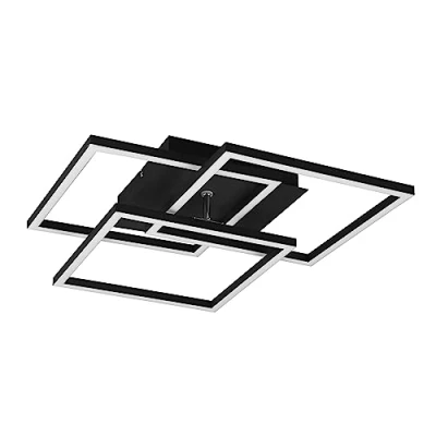 Imagen de Reality, Plafón, Mobile incl. 1 x LED,SMD,27,0 Watt,2700 6000K,3200 Lm. Plástico, Blanco, Cuerpo: Metal, estera negra A:39,0cm, L:42,0cm, A:10,0cm Mando a distancia,Regulador integrado,Pivotante,