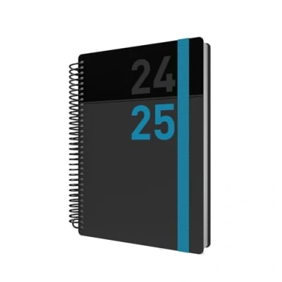 Imagen de Collins Delta Agenda de medio año A5, día por página, académico 2024 25, color azul, diario para estudiantes, profesores y académicos, FP51M.60 2425, agosto a