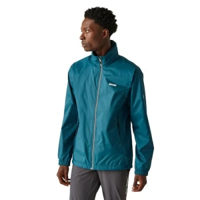 Imagen de Regatta Chaqueta impermeable Lyle IV Packaway para hombre, transpirable, con costuras selladas y cortavientos, perfecta actividades al aire libre, caminatas, senderismo acampadas