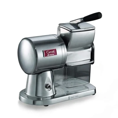 Imagen de Ariete Gratí Superior Rallador eléctrico profesional, 350 W, motor de inducción, tolva XL extraíble, color plata