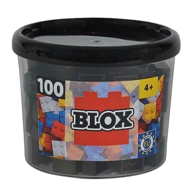 Imagen de Simba 104114114 Blox 4 Stud&quot; Juego de bloques construcción (100 piezas), color negro , color/modelo surtido