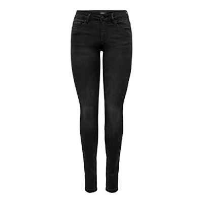 Imagen de ONLY Onlroyal Vaqueros pitillo, Mujer, Talla: Sx30, Black denim